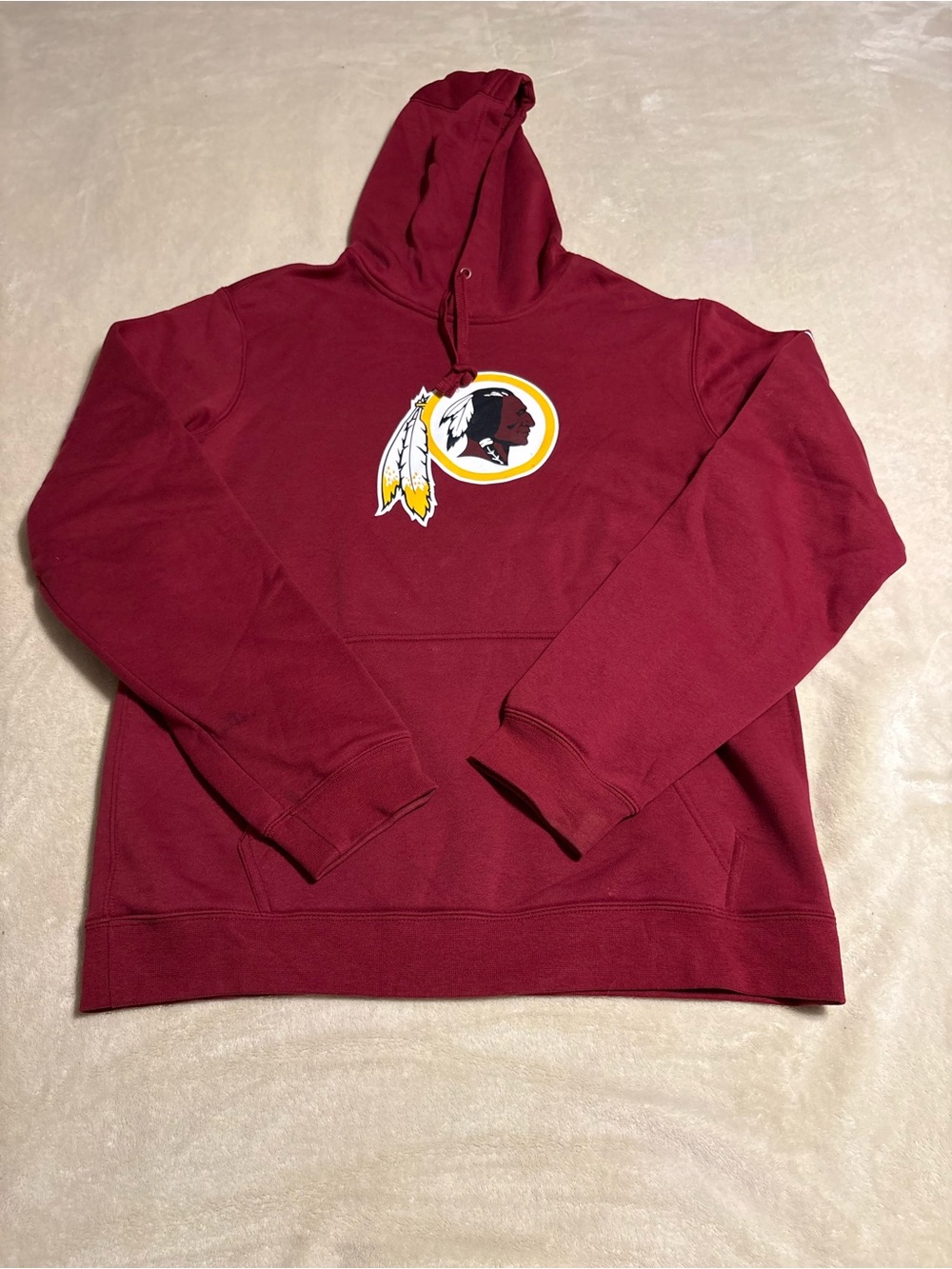 Nike NFL Maroon Pullover Hoodie with Center Graphic